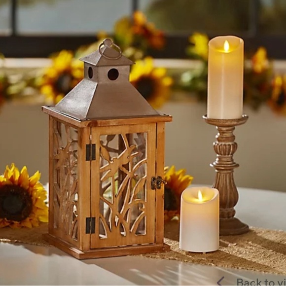 this dragonfly lantern is just the ambience you need. From  Luminara Flameless Dragonfly 16\